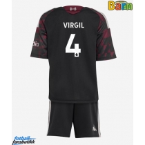Liverpool Virgil van Dijk #4 Tredjedraktsett Barn 2026-27 Kortermet (+ Korte bukser)